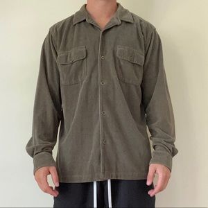 TRUE GRIT Velvet Corduroy Button Down